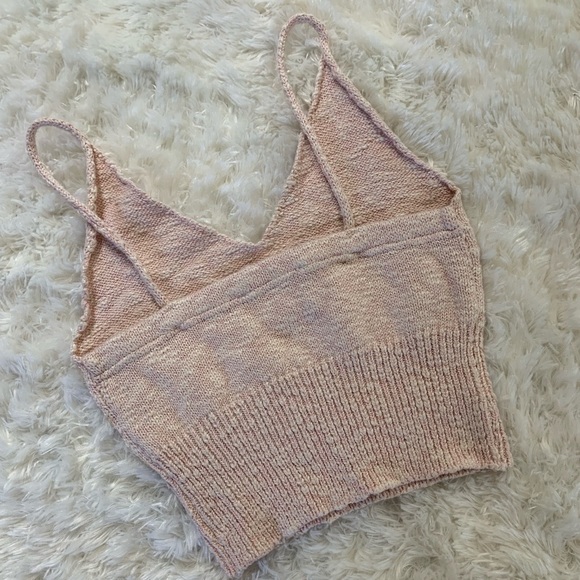 Streetwear Society Blush Pink Knitted Crop Top! - Picture 2 of 3